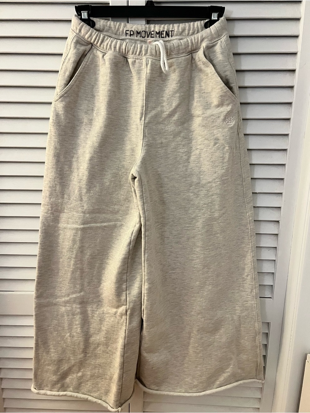 FP Movement "For The Win" Wide-Leg Pants in Oatmeal Medium - Picture 4 of 11